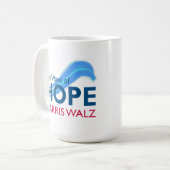 Harris Walz Blue Wave of Hope Koffiemok (Voorkant links)
