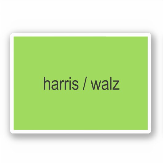 Harris / Walz Brat Summer Sticker (Voorkant)