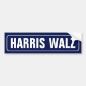 Harris-Walz Bumpersticker (Voorkant)