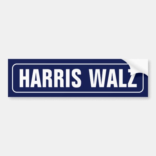 Harris-Walz Bumpersticker (Voorkant)