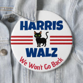 Harris Walz Campaign Magnet Ronde Button 6,0 Cm (In situ)