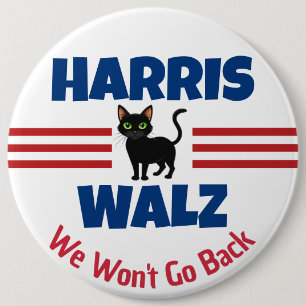 Harris Walz Campaign Magnet Ronde Button 6,0 Cm