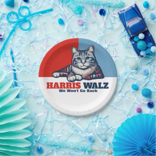 Harris Walz Campaign Papieren Bordje (Feest)