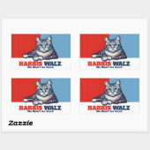 Harris Walz Campaign Rechthoekige Sticker (Vel)
