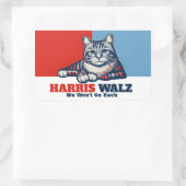 Harris Walz Campaign Rechthoekige Sticker (Tas)