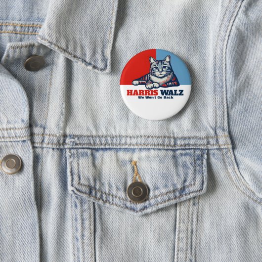 Harris Walz Campaign Ronde Button 5,7 Cm (In situ)