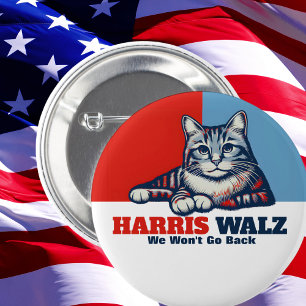 Harris Walz Campaign Ronde Button 5,7 Cm