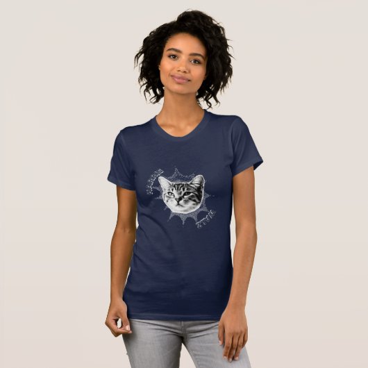 Harris Walz Cat T-shirt (Voorkant volledig)