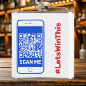 Harris Walz, Dancing Cats, Aangepaste QR-code, Has Heupfles