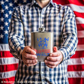 Harris Walz - Dancing Cats Classic RVS Flacon