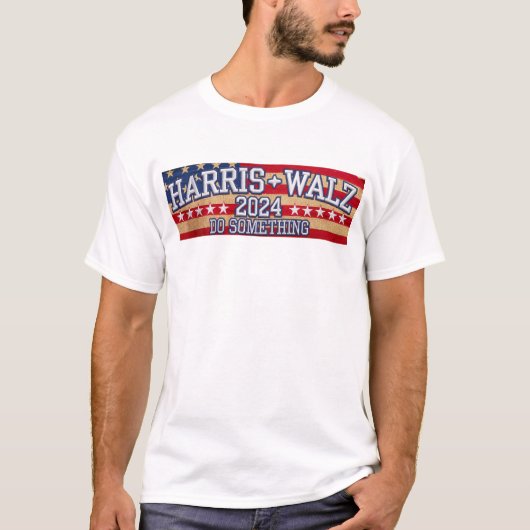 HARRIS WALZ: "Doe iets" T-shirt (Voorkant)