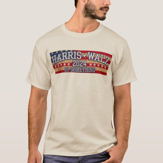 HARRIS WALZ: "Doe iets" T-shirt (Voorkant)