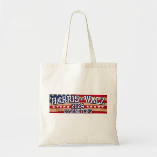 HARRIS WALZ: "Doe iets" Tote Bag (Voorkant)