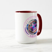 Harris-Walz Dual Pink Stamp Medallion Mok (Voorkant rechts)