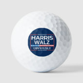 Harris Walz. Duidelijk. Kamala Harris Tim Walz Golfballen (Voorkant)