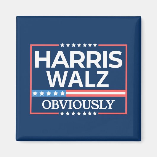 Harris Walz. Duidelijk. Kamala Harris Tim Walz Magneet (Voorkant)