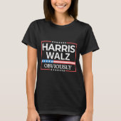 Harris Walz. Duidelijk. Kamala Harris Tim Walz T-shirt (Voorkant)