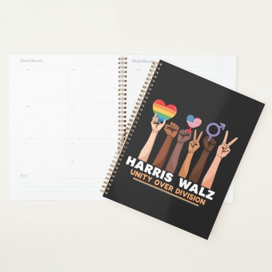 Harris Walz Eenheid over de verdeling van de vrede Planner (Display)