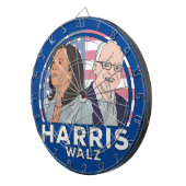 Harris Walz Election Dartbord (Voorkant Rechts)