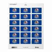 Harris Walz Election Etiket (Full Sheet)