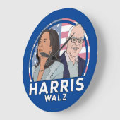 Harris Walz Election Grote Klok (Hoek)
