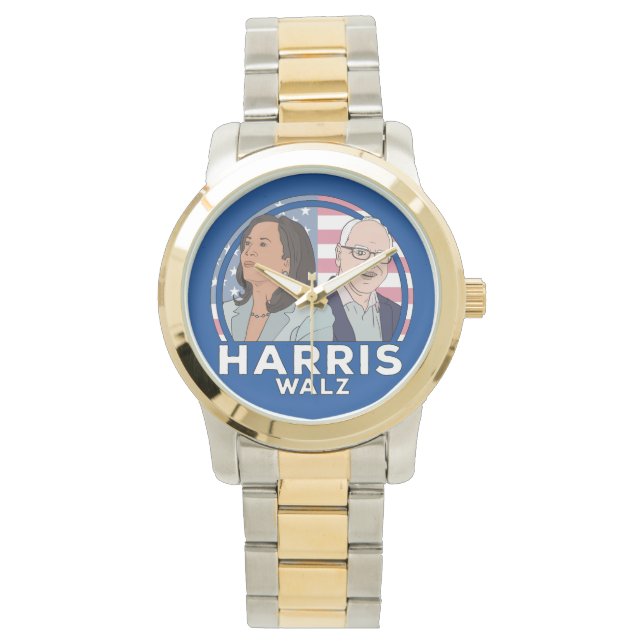 Harris Walz Election Horloge (Voorkant)