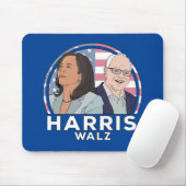 Harris Walz Election Muismat (Met muis)