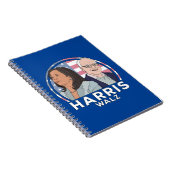 Harris Walz Election Notitieboek (Rechterzijde)