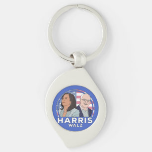 Harris Walz Election Sleutelhanger