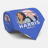 Harris Walz Election Stropdas (Opgerold)