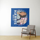 Harris Walz Election Wandkleed (In Situ (horizontaal))