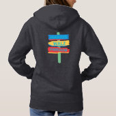 Harris Walz Freedom Beach-bord Hoodie (Achterkant)