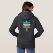 Harris Walz Freedom Beach-bord Hoodie (Achterkant volledig)