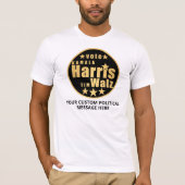 Harris Walz Gold Cool Custom Politieke Verkiezinge T-shirt (Voorkant)
