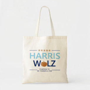 Harris Walz Halloween Pompoen om Dankbaar Voor te Tote Bag