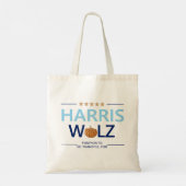 Harris Walz Halloween Pumpkin om dankbaar voor te Tote Bag (Achterkant)
