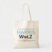 Harris Walz Halloween Pumpkin om dankbaar voor te Tote Bag (Voorkant)