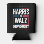 Harris Walz heeft de Harris Waltz 2024 verkiezinge Blikjeskoeler (Voorkant)