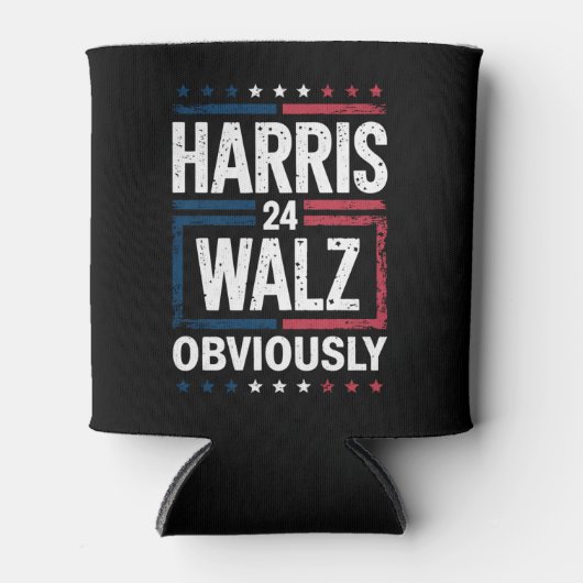 Harris Walz heeft de Harris Waltz 2024 verkiezinge Blikjeskoeler (Voorkant)
