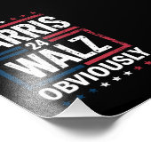 Harris Walz heeft de Harris Waltz 2024 verkiezinge Foto Afdruk (Hoek)