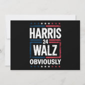 Harris Walz heeft de Harris Waltz 2024 verkiezinge Kaart (Voorkant)