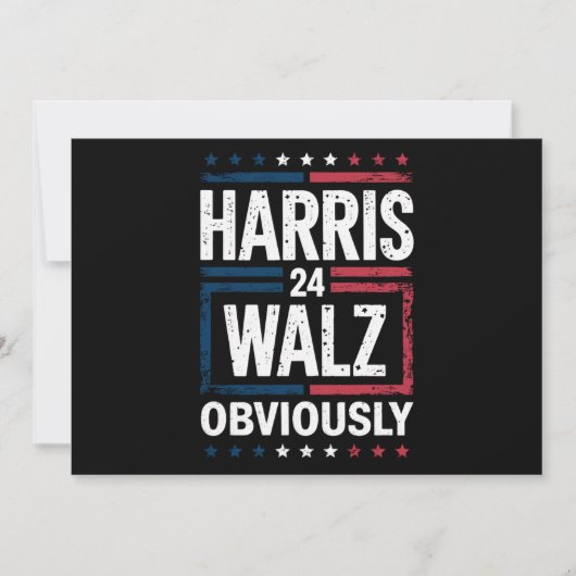 Harris Walz heeft de Harris Waltz 2024 verkiezinge Kaart (Voorkant)