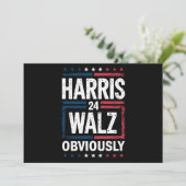 Harris Walz heeft de Harris Waltz 2024 verkiezinge Kaart (Staand voorkant)