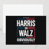 Harris Walz heeft de Harris Waltz 2024 verkiezinge Kaart (Voorkant / Achterkant)