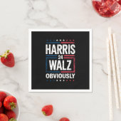 Harris Walz heeft de Harris Waltz 2024 verkiezinge Servet (Insitu)