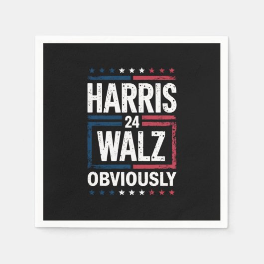 Harris Walz heeft de Harris Waltz 2024 verkiezinge Servet (Voorkant)
