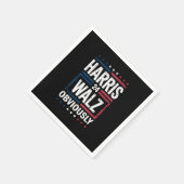 Harris Walz heeft de Harris Waltz 2024 verkiezinge Servet (Hoek)