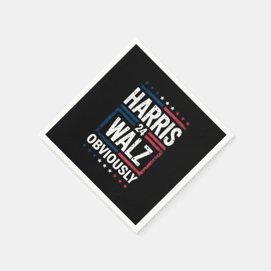 Harris Walz heeft de Harris Waltz 2024 verkiezinge Servet (Hoek)