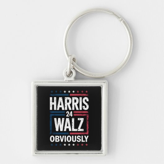 Harris Walz heeft de Harris Waltz 2024 verkiezinge Sleutelhanger (Voorkant)