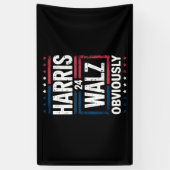 Harris Walz heeft de Harris Waltz 2024 verkiezinge Spandoek (Verticaal)